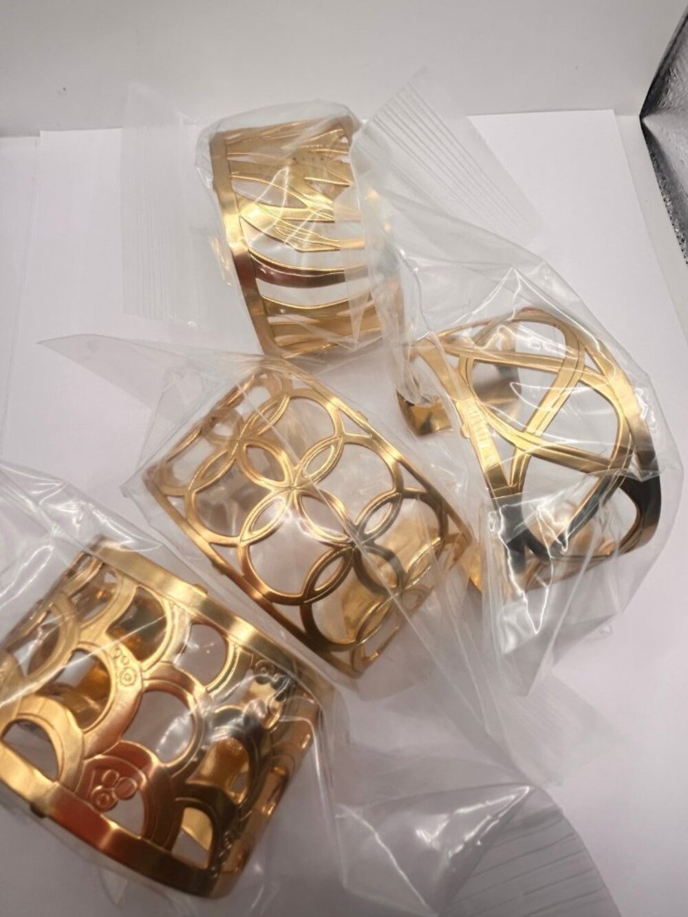 Brighton Lot of 4 Christo Cuffs  WIDE  NWoutlet tag NWT  4 cuffs    #44  GOLD